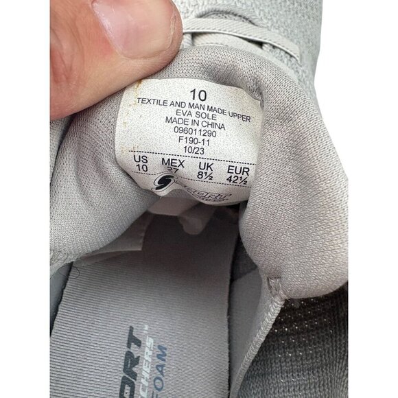 S Sport By Skechers Women's Resse 2.0 Elastic Pull on Sneakers in Grey Size 10 - Picture 9 of 12